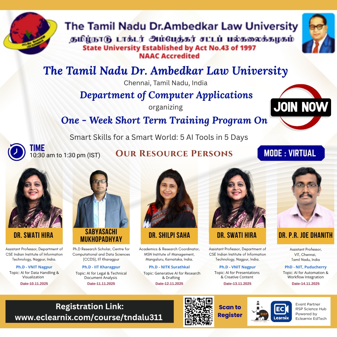 One week STTP On Smart Skills for a Smart World: 5 AI Tools in 5 Days 2025